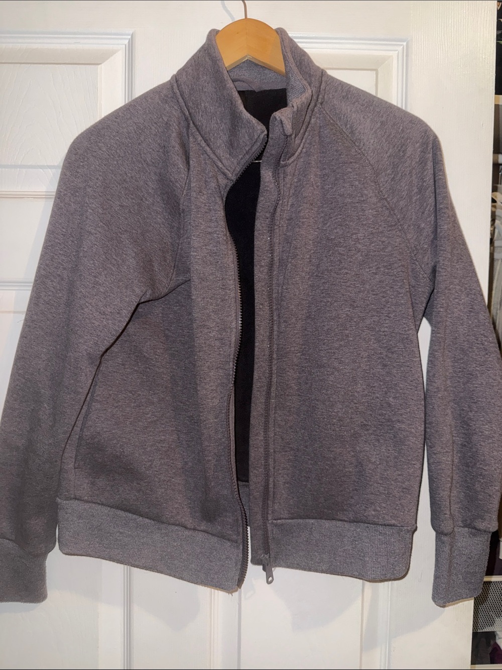 Women’s Mondetta Gray Zip-Up Jacket - Casual Fleece Coat